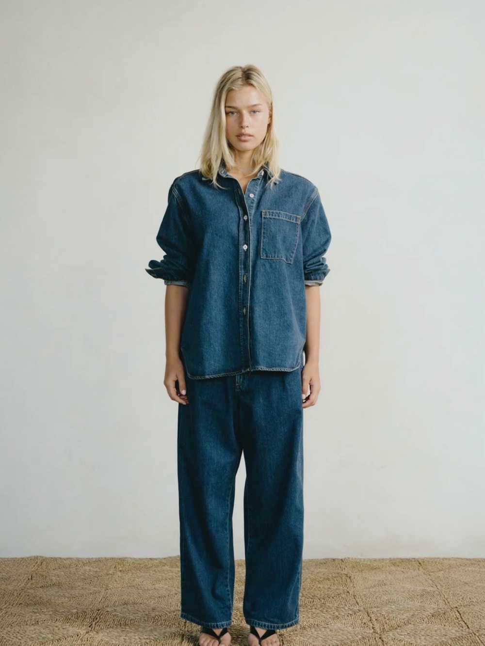 OZMA Field Pant, Tencel Denim, Vintage Dark